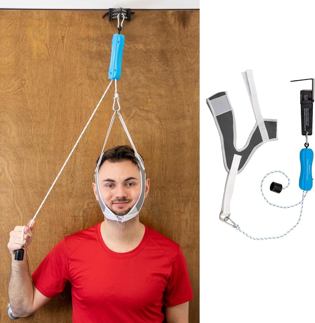 II - Neck Traction Cervical Device Over the Door Home Neck Stretcher Hammock for Pain Relief, Pinched Nerve Pain, Posture Corrector, Decompression