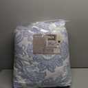 chiinvent Oversized King Bedspreads 128x120 Extra Wide Coverlet Sets, 5 Piece Double-Sided Damask Jacquard Large Quilts, Lightweight and Reversible, Widen Cal King, Light Blue