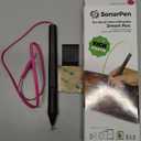 SonarPen - Pressure Sensitive Smart Stylus Pen with Palm Rejection and Shortcut Button. Battery-Less. Compatible with Apple iPad/iPhone/Android/Switch (Fuchsia)