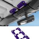 Savadicar Purple Interior Accessories - Hardtop Latches Trim Cover for 2018-Present Jeep Wrangler JL JLU 4XE & Gladiator JT - Solid Color Interior Decor Upgrade Option, 6-Piece