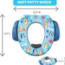 Bluey Soft Potty Seat - Potty Training Toilet Seat, Soft Cushion, Baby Potty Training, Safe, Easy to Clean (13.5 inches)