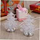 Angoily 3pcs Led Night Light Christmas Tree Acrylic Desk Tree Lamp RGB Home Decorative Night Lamp for Boys and Girls Bedroom Office