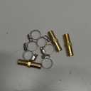 Da by 3 pcs 1/2" (12.5mm) Barb Splicer Mender Hose Brass Barb Fitting with 6 pcs Stainless Steel Pipe Clamps for Water/Fuel/Air