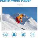 Uinkit 120 Sheets Presentation Paper Matte 8.5x11 Inkjet 48lb 180gsm Single Side Printable Photo for All Dye Ink Inkjet Printers