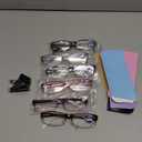 Gaoye Reading Glasses for Women, 6 pack Fashion Readers for Women Men Spring Hinge Eye Glasses, Blue Light Reading Glasses (Black on Top Transparent on Bottom, Purple Gradient, Rose Red Gradient, Blue-pink Gradient, Brown Gradient, Black)