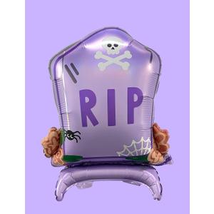 HOUSE OF PARTY Halloween Balloon - Extra Large 22 inch Gravestone Halloween Foil Balloon for Birthday Party Supplies and Decoration Indoor