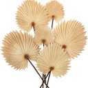 Pu Foam Sorrell Brown Artificial Palm Leaves Faux Palm Tropical Leaves Fake Palm Fronds for DIY Wedding Bouquets Fake Leaves for Centerpieces Arrangements Bridal Shower Palm Leaf for Home Decor-6Pcs