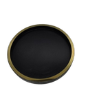 Bathroom Lazy Susan (Black with Gold Trim)