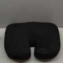 5 STARS UNITED Seat Cushion - Memory Foam Chair Cushion for Tailbone Pain Relief - Ergonomic Support for Coccyx, Sciatica & Butt - Office, Desk & Gaming Chair, Car Seat, Wheelchair, Black Suede (XX-Large)