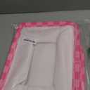 Emelivor Pink Checkered Storage Basket Bins Foldable Laundry Hamper Storage Bins Box Organizer for Pet Books Clothes Makeup Nursery Closet Office,1 pcs