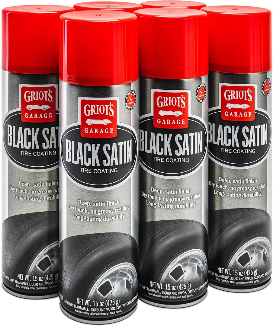 Griot's Garage Black Satin Tire Coating 15oz (6 Pack) Griot's Garage Black Satin Tire Coating 15oz (6 Pack)