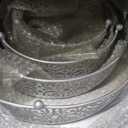 Wenqik 5 Pcs Metal Silver Cake Stand, 16/14/12/10/8 in Round Cake Holder