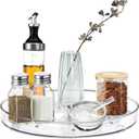 2 Pack Lazy Susan Organizer, 10.6" Clear Lazy Susan Turntable for Kitchen Cabinet, Turntable Organizer for Countertop, Pantry Organization and Storage