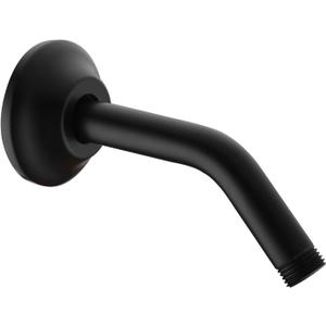 BESTILL Wall Mounted 6 Inch Extension Shower Head Arm, Shower Arm and Flange Included, Matte Black