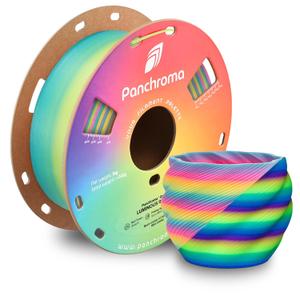 Polymaker Panchroma PLA Filament, Gradient Luminous Rainbow 1.75mm 3D Printing Filament, 3D Printer PLA Filament, Fit Most FDM 3D Printers, 1kg Spool (2.2lbs)
