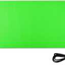 Neon Green Leather Heated Gaming Mouse Pad 31.5 x 13 in Winter Warmer Keyboard Mat for Office Table Gaming,Study