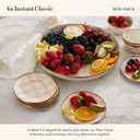 MACKENZIE-CHILDS Enamel Abundant Bowl, Pink-and-White Rosy Check, Large