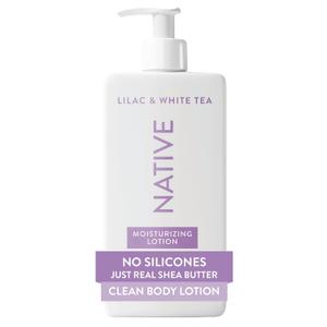 Native Body Lotion Contains Naturally Derived Plant-Based Moisturizers for Women and Men | Restores Dry Skin, Lilac & White Tea, 16.5 fl oz