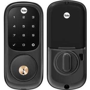Yale Assure Lock with Z-Wave, Black Suede Smart Touchscreen Deadbolt Works with Ring Alarm, Samsung SmartThings, Wink (Hub Required, Sold Separately), YRD226-ZW2-BSP