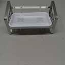 TEZZ Sponge Holder for Kitchen Sink, Stainless Steel Kitchen Storage Sink Caddy for Organizing Sponge, Brush & Dish Soap Dispenser, Sink Organizer Rack with Adhesive or Counter top, Silver