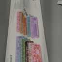 Large Print Keyboard, USB Wired Computer Keyboard, Full Size Keyboard with Number Pad for PC Laptop Desktop Windows 7 8 10 11 (Purple Colorful)