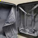 OLIXIS 20 Inch Carry-On Luggage, Hardside Suitcase with Spinner Wheels, Lightweight ABS Hard Shell Travel Luggage, TSA Approved Lock, Expandable Small Suitcase for Business & TravelBlack