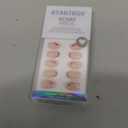 BTArtbox French Tip Press On Nails - Cherry Charm, Lamp-Curable Extra Short Red Almond Valentines Press On Nails with Glue and Adhesive Tabs for Women in 16 Sizes - 32 Soft Gel Glue On Nails Kit