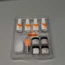 Modelones Dip Powder Nail Kit, 4 Colors Clear Nude White Pink Dipping Starter Set with Liquid and Complete Accessories for French Nails Art Salon DIY at Home Manicure