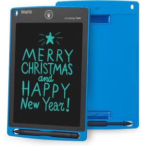 Mafiti LCD Writing Tablet 8.5 Inch Electronic Writing Drawing Pads Portable Doodle Board Gifts for Kids Office Memo Home Whiteboard Blue