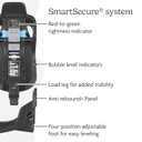 UPPAbaby Extra Aria Car Seat Base/Compatible with Aria Infant Car Seats/Smart Secure Installation with Load Leg, Manufacturing Date 06/2025 