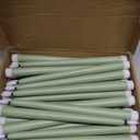 Macarrie 24 Packs Flameless Taper Candles Battery Operated Fake 11 Inch Long Candlelight LED Flameless Candlesticks Flickering Tapered for Spring Summer Wedding(Light Green)