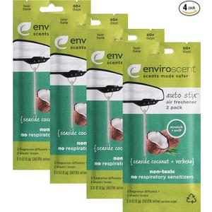 Enviroscent Scents made safer Auto Stix Air Freshener 2 Pack