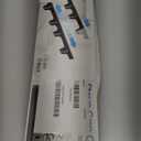 Stove Gap Covers, 2 Pack Stainless Steel Stove Gap Filler, Heat Resistant Oven Gap Filler Adjustable Length 13.8" to 27.5", Range Trim Kit Non-Slip Stove Guard Between Stove Top & Counter - Black