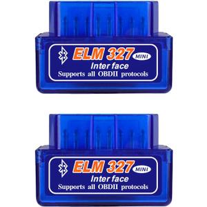 Dickno 2PCS ELM327 OBD Car Auto Diagnostic Scanner, Professional Automotive Bluetooth Scan Tool and Code Reader, Universal Vehicle Interface Adapter Diagnostic Tool Scanner