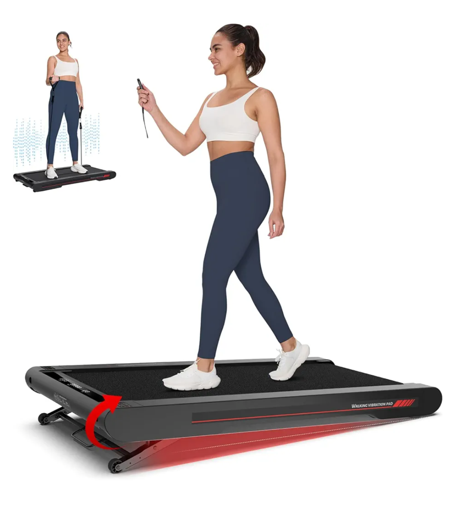 Sperax Walking Vibration Pad with APP, 3 in 1 Under Desk Treadmill, 2.5HP Low Noise Walking Treadmill Pad with Remote Control,Portable Treadmills for Home Office