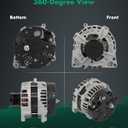 SCITOO Alternator Fit for Mercedes-Benz CLA250 2014-2019, GLA250 2015-2020, 2.0L- 12V 150Amp CW 5-Groove Clutch Pulley, Replace OE# 20741