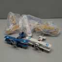 Garneck Kids 6 Pcs Airplane Model Ornament Iron Painted Small Plane Office Decor