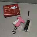 Stitch Gun for Clothes Stitchy Tagging Gun for Clothing Stitchy Quick Clothing Fixer -Includes 1,000 Black Fasteners & 1,000 White Fasteners & 6 Needles(hotpink+White)