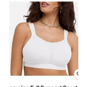 Champion Full Support Sports Bra Sz 34C Style 1602 White Double Dry