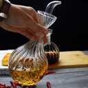 HAIZEEN 550ml All Purpose Glass Burette, Glass Oil Jug and Pourer for Kitchen and BBQ (18.6 Ounces)