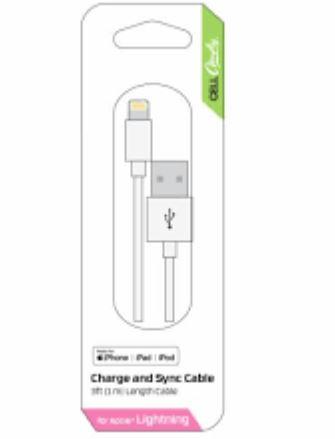 Cell Candy Fast Charge and Sync Cable  3 Ft