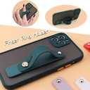 siduater Strap Holder Case for 6.1" iPhone 13 Pro Wrist Strap Kickstand, Shockproof Translucent PC Back Cover + Soft TPU Bumper with Adjustable Hand Grip Loop for iPhone 13 Pro 6.1 Inch, Neon Orange