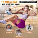 Fabric Resistance Bands for Working Out - Exercise Bands for Women and Men, Booty Bands for Legs and Glute, Yoga, Pilates, Rehab, Fitness and Home Workout