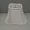 Royal Designs, Inc. Rectangle Cut Designer Bell Shade, Spider Fitter, White, 6.5 x 12 x 10, DSO-68-12WH