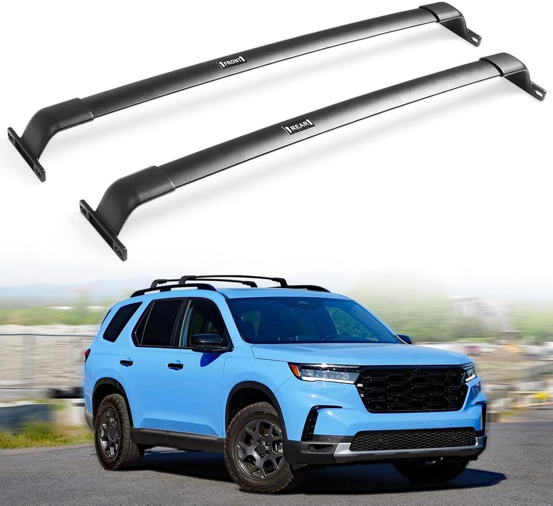 Snailfly Roof Rack Cross Bars Fit for 2023 2024 2025 2026 Honda Pilot Elite/Sport/Touring/Trailsport (Except LX & EX-L), Black Crossbars Luggage Carrier Bars