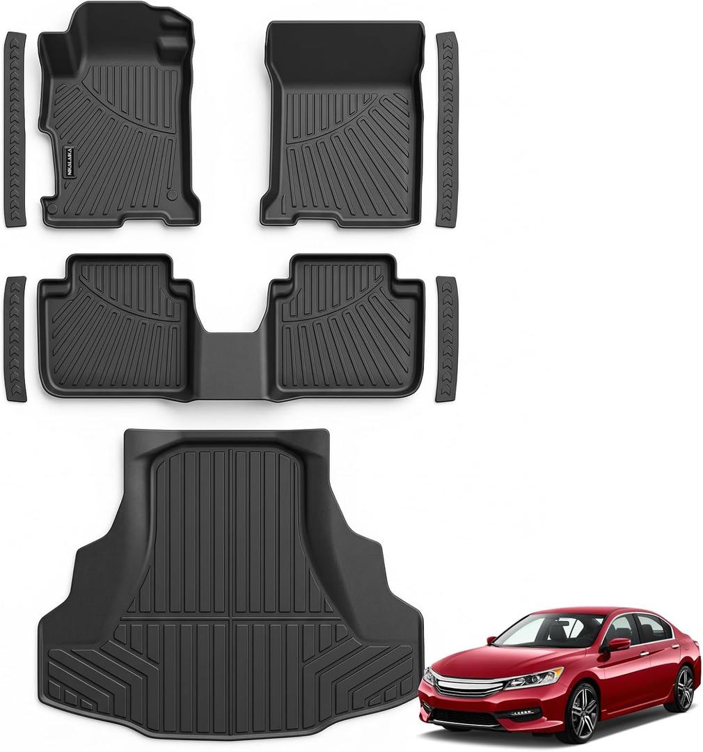 Floor Mats for 2013 2014 2015 2016 2017 Honda Accord Sedan All Weather