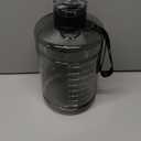 1 Gallon Water Bottle, Water Jug with Motivational Time Marker & Strap & Handle,Large-Capacity leakproof water bottles for Travel Sport Gym OutdoorClear