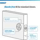 Schlage F10 GEO 619 Georgian Door Knob, Hall & Closet Passage Lock, Satin Nickel