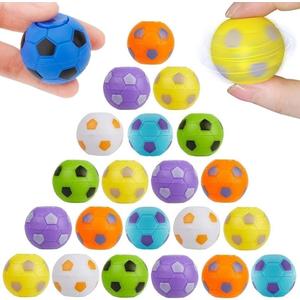 33 Pcs Mini Fidget Spinners Soccer Ball Toys - Party Favors, Classroom Prizes, Pinata Filler, Goodie Bag Stuffers, Treasure Box Toys