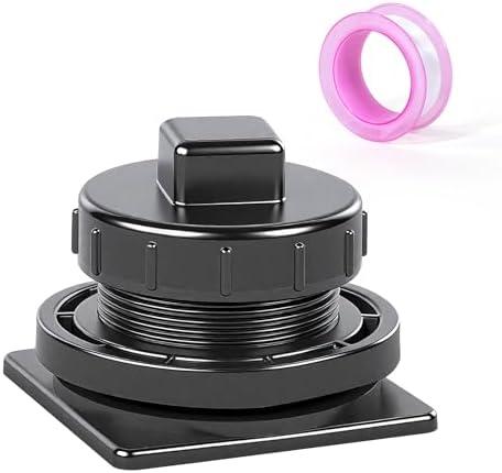 Huazu Stock Tank Drain Plug, Replacement for Rubbermaid Gallon Stock Tank Drain, Leakproof Water Trough Plug Compatible with 50/70/100/150/300 Gallon Stock Tank
